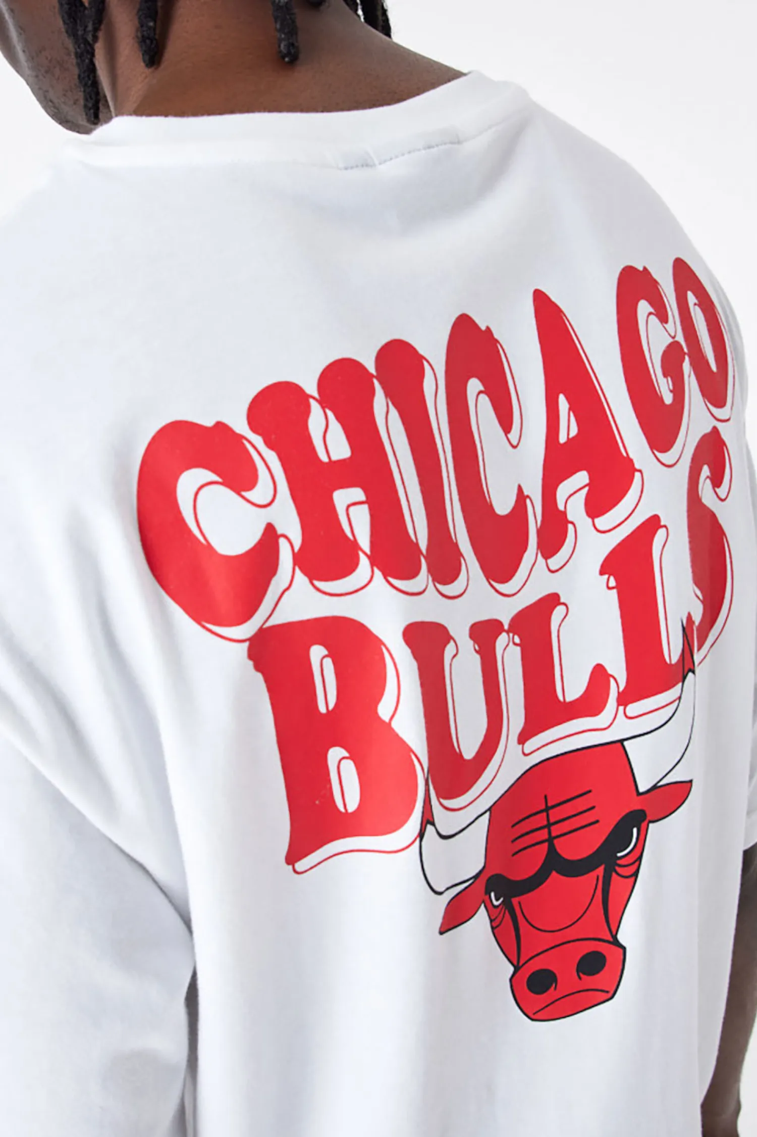 New Era Cap Koszulka New Era Chicago Bulls NBA Script Oversized- T-shirty