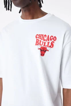 New Era Cap Koszulka New Era Chicago Bulls NBA Script Oversized- T-shirty