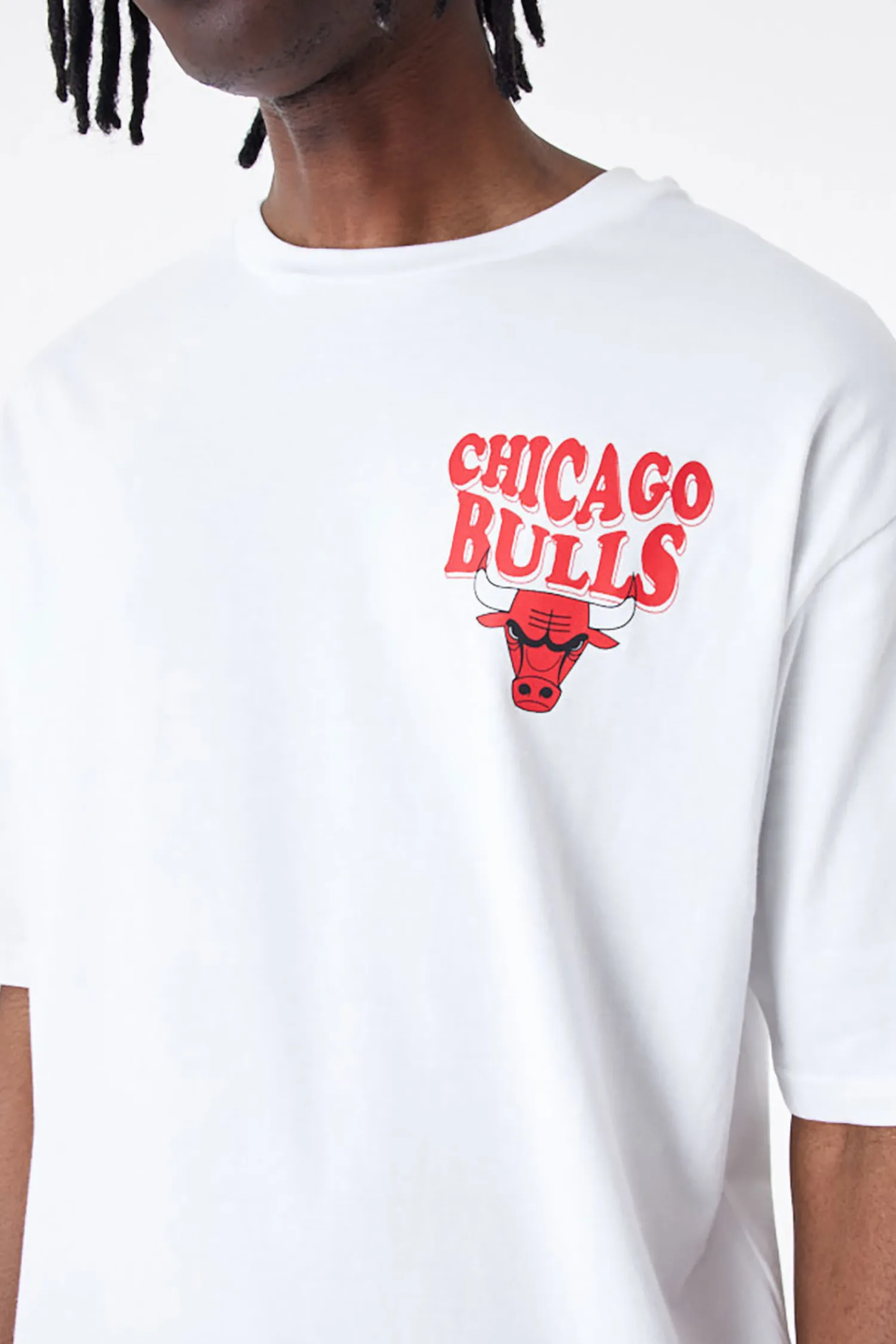 New Era Cap Koszulka New Era Chicago Bulls NBA Script Oversized- T-shirty