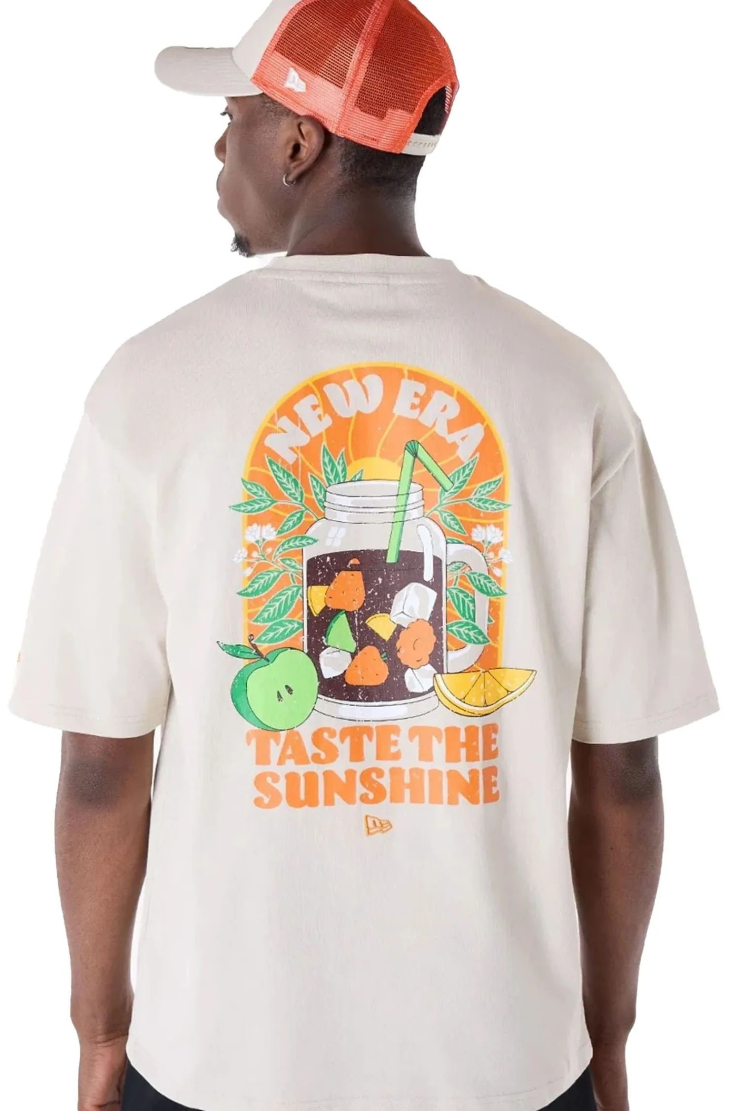 New Era Cap Koszulka New Era Drink Graphic Oversized- T-shirty