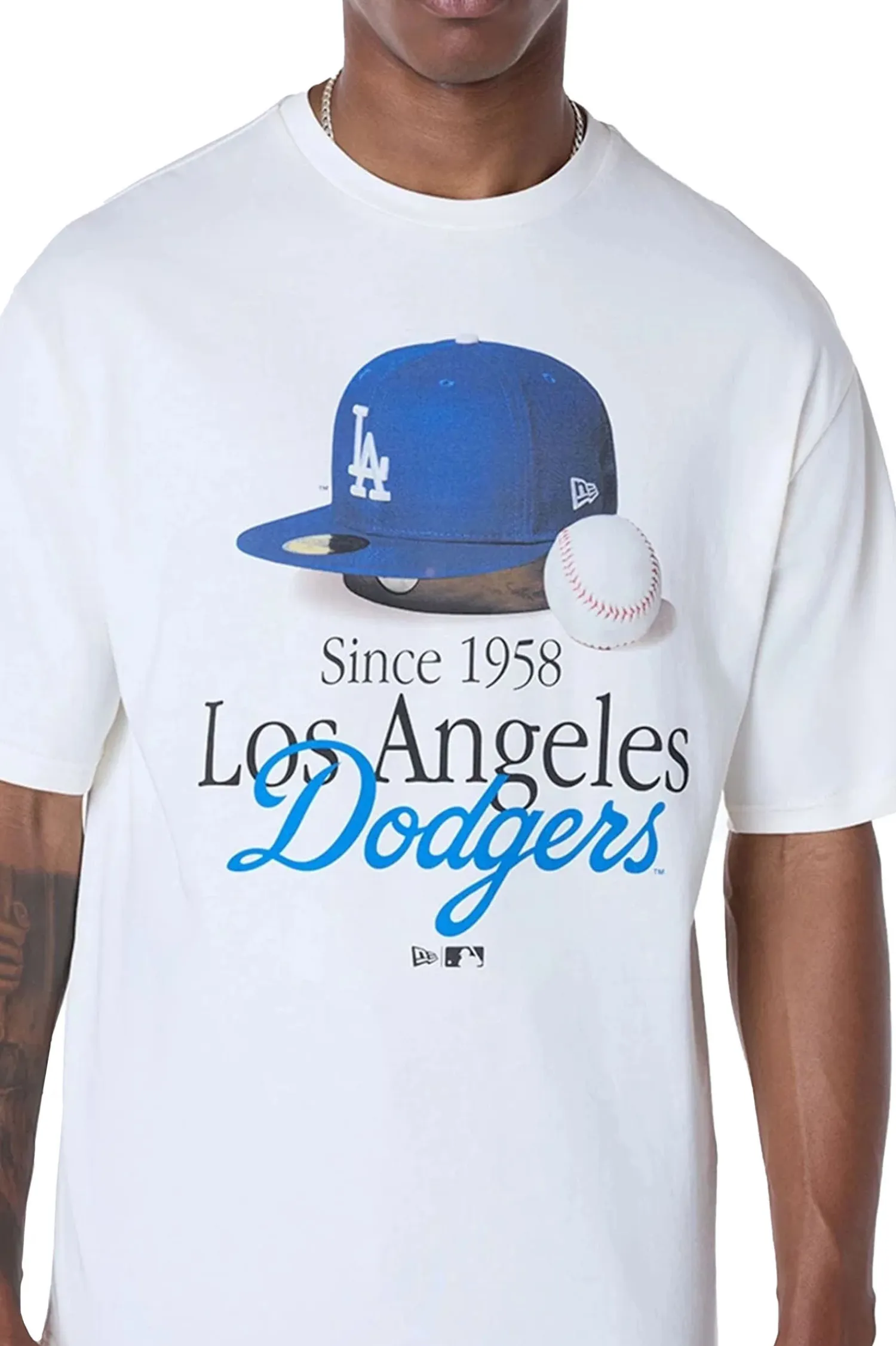 New Era Cap Koszulka New Era LA Dodgers MLB Script- T-shirty