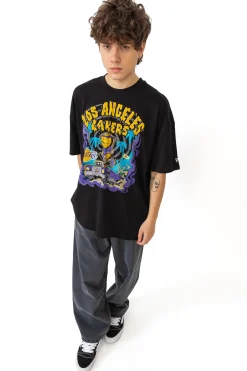 New Era Cap Koszulka New Era LA Lakers Graphic Drop Shoulder- T-shirty