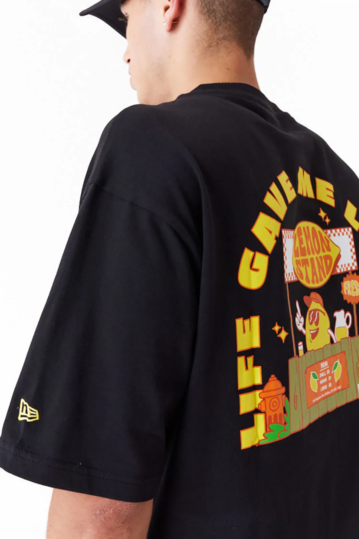 New Era Cap Koszulka New Era Lemon Stand Fruit Graphic Oversized- T-shirty
