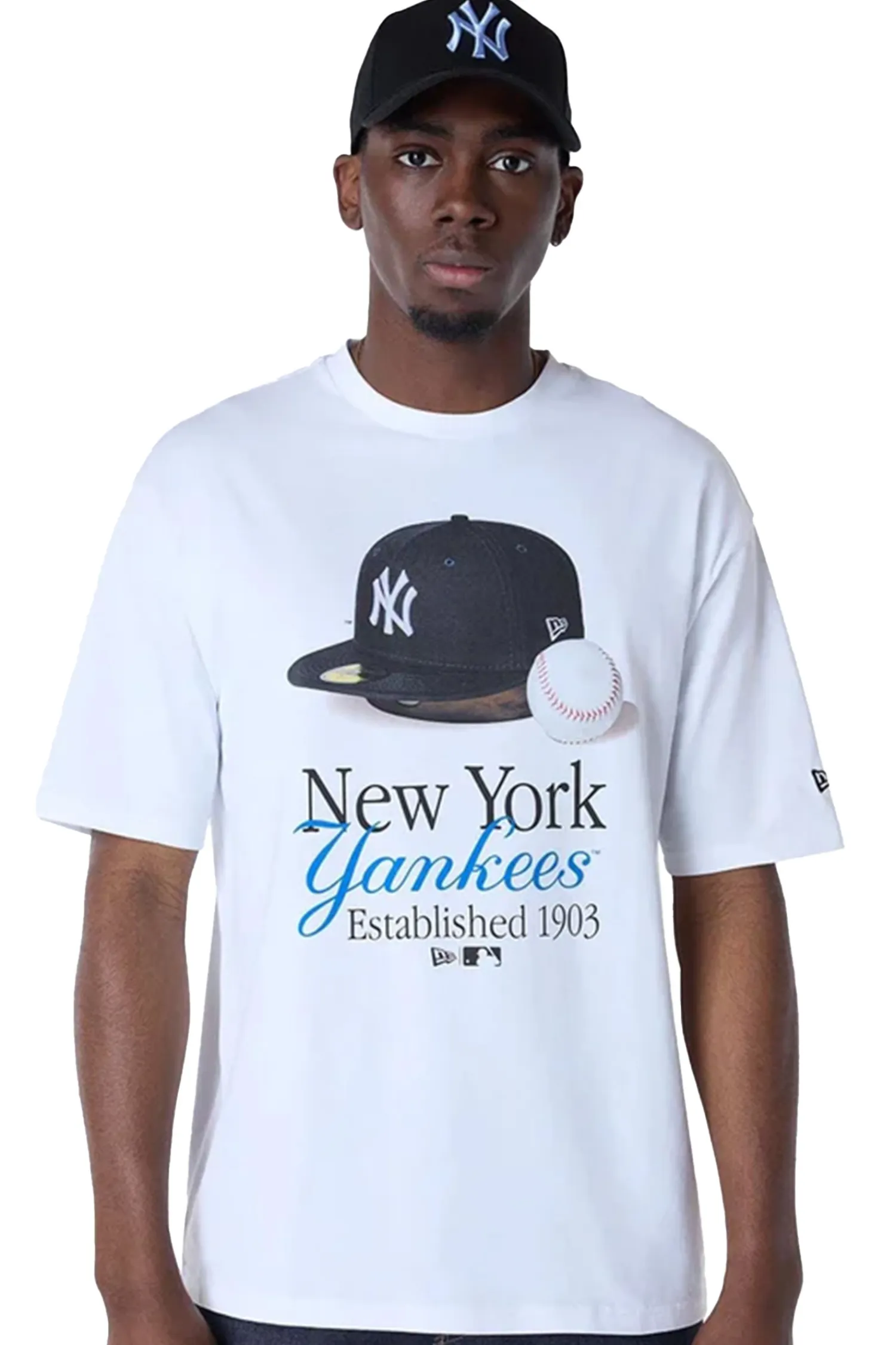 New Era Cap Koszulka New Era New York Yankees MLB Script- T-shirty