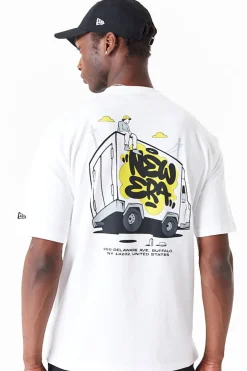 New Era Cap Koszulka New Era Spray Graphic Oversized- T-shirty