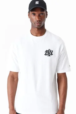 New Era Cap Koszulka New Era Spray Graphic Oversized- T-shirty