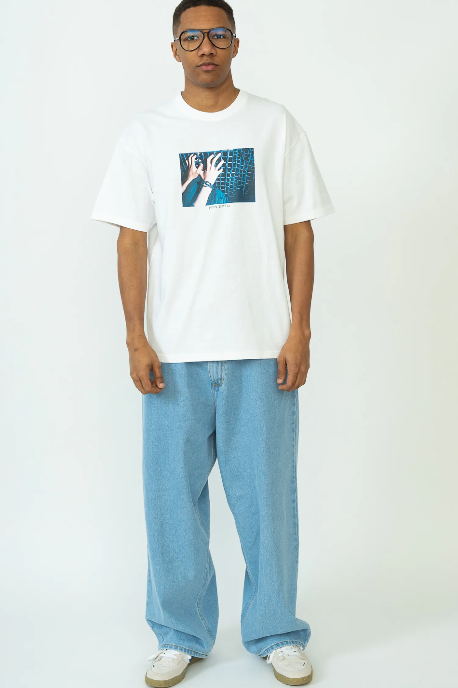 Polar Skate Koszulka Polar Caged Hands- T-shirty