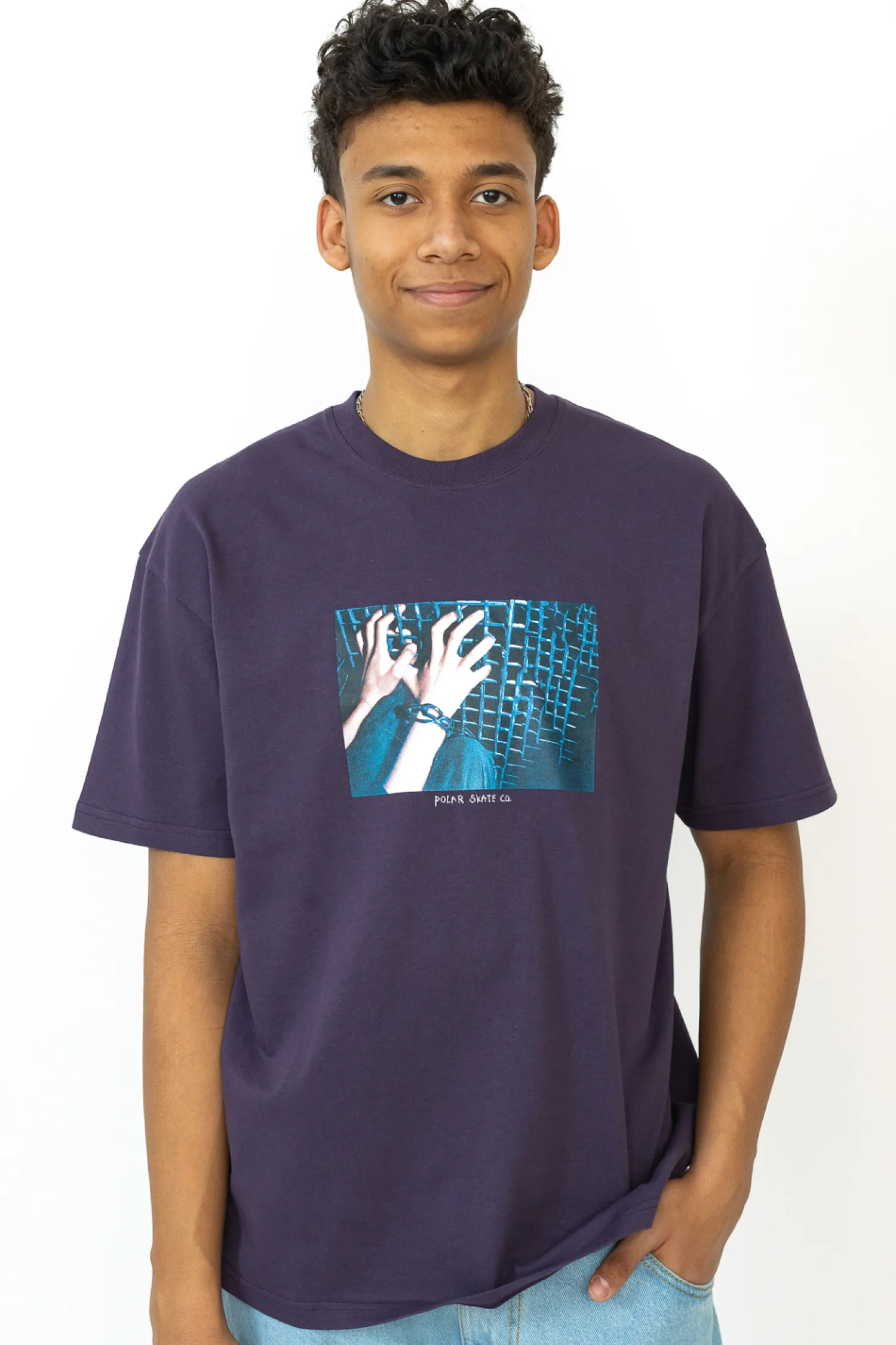 Polar Skate Koszulka Polar Caged Hands- T-shirty