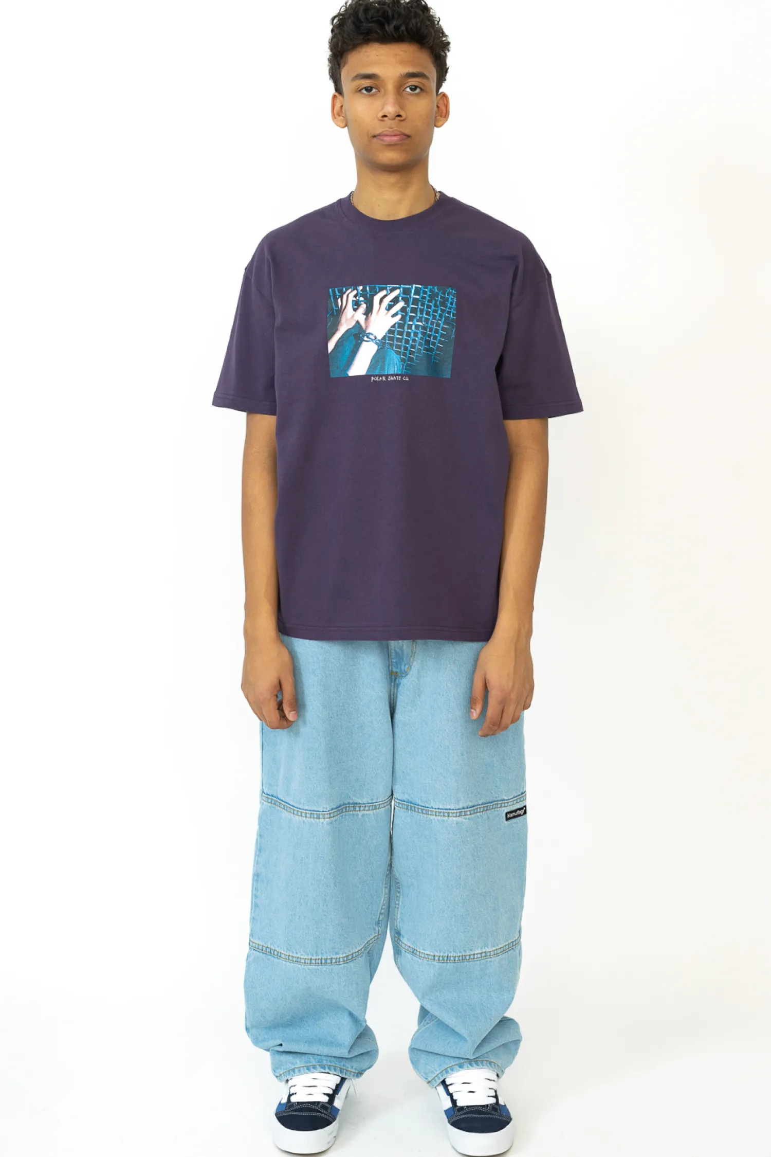 Polar Skate Koszulka Polar Caged Hands- T-shirty