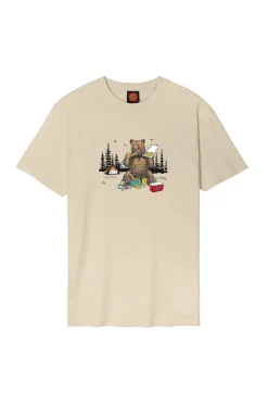 Santa Cruz Skateboards Koszulka Santa Cruz Braun Pizza Bear- T-shirty