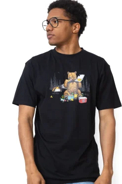 Santa Cruz Skateboards Koszulka Santa Cruz Braun Pizza Bear- T-shirty