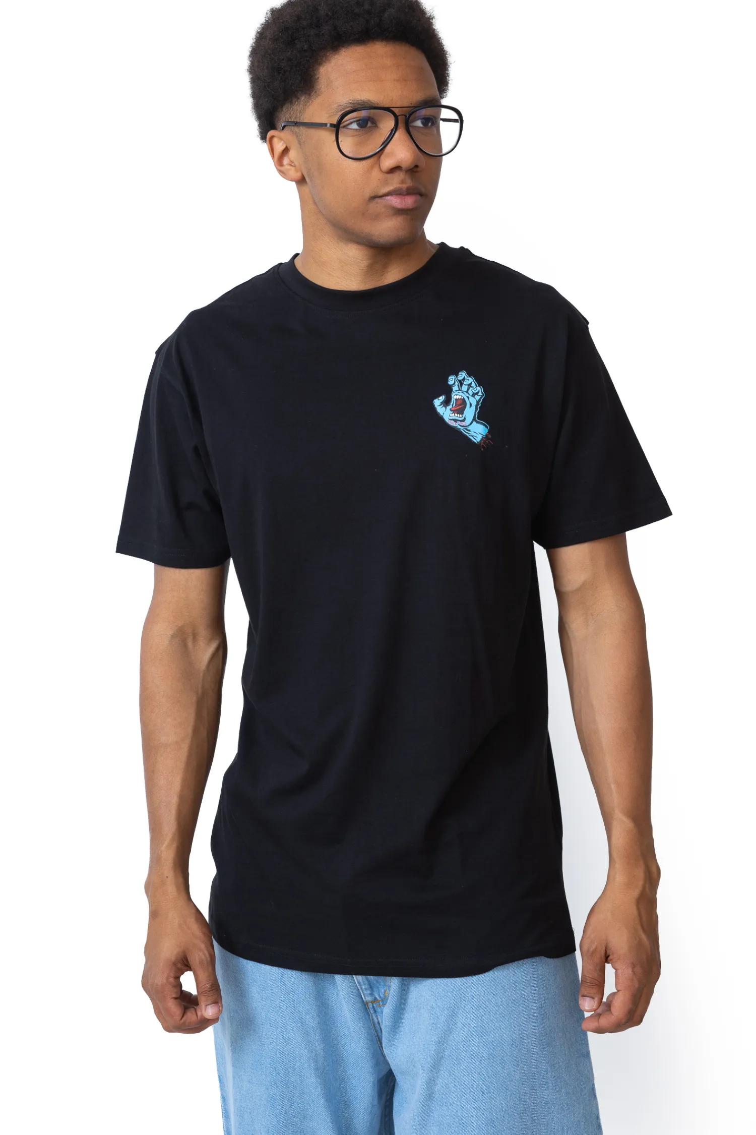 Santa Cruz Skateboards Koszulka Santa Cruz Screaming Hand Chest- T-shirty