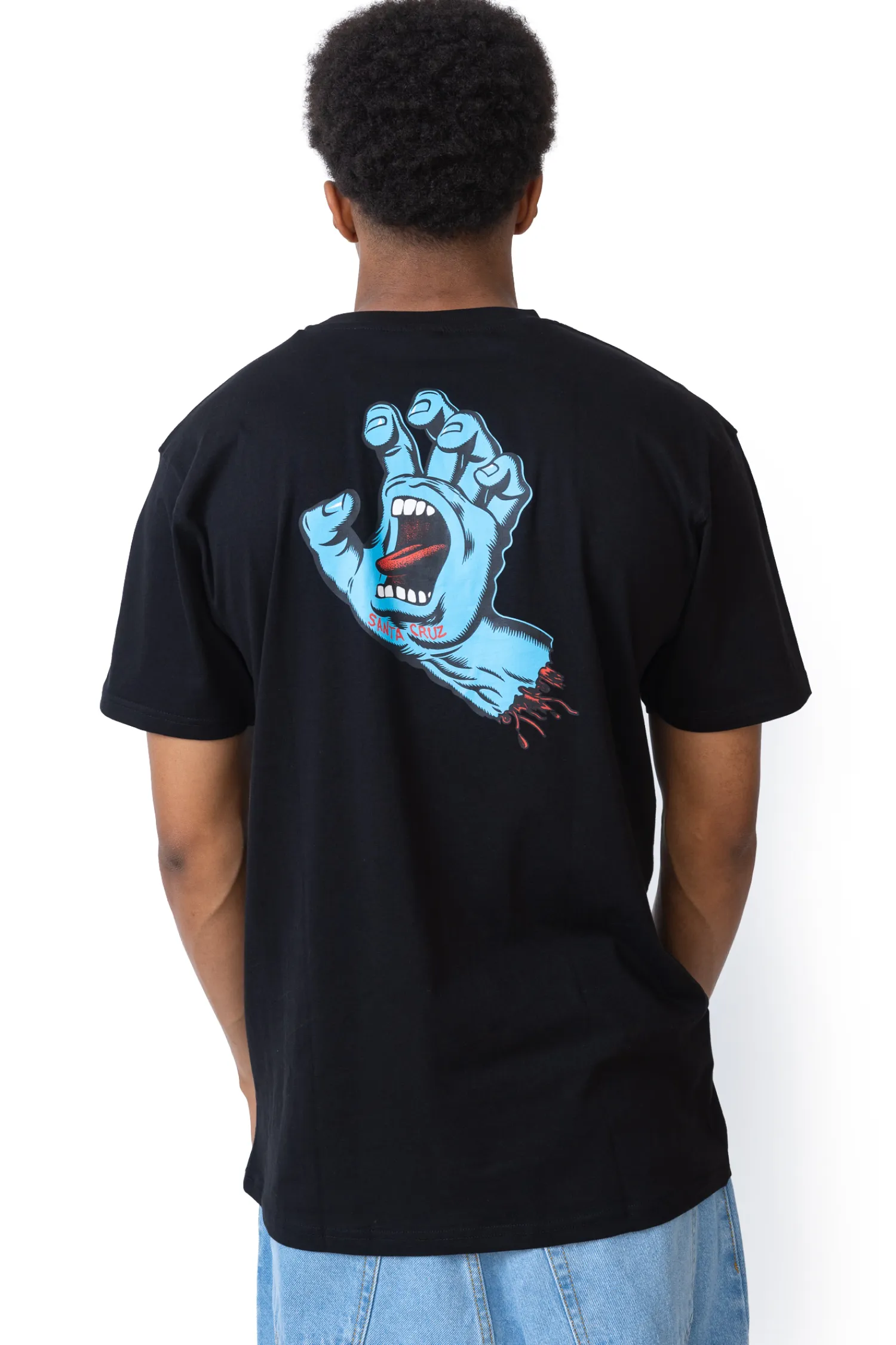 Santa Cruz Skateboards Koszulka Santa Cruz Screaming Hand Chest- T-shirty