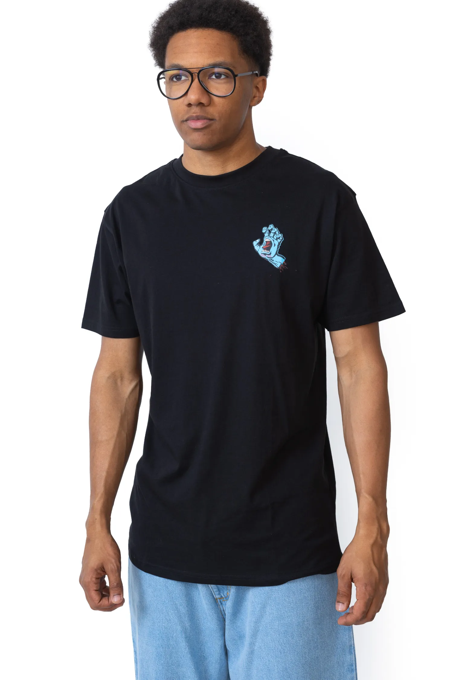 Santa Cruz Skateboards Koszulka Santa Cruz Screaming Hand Chest- T-shirty