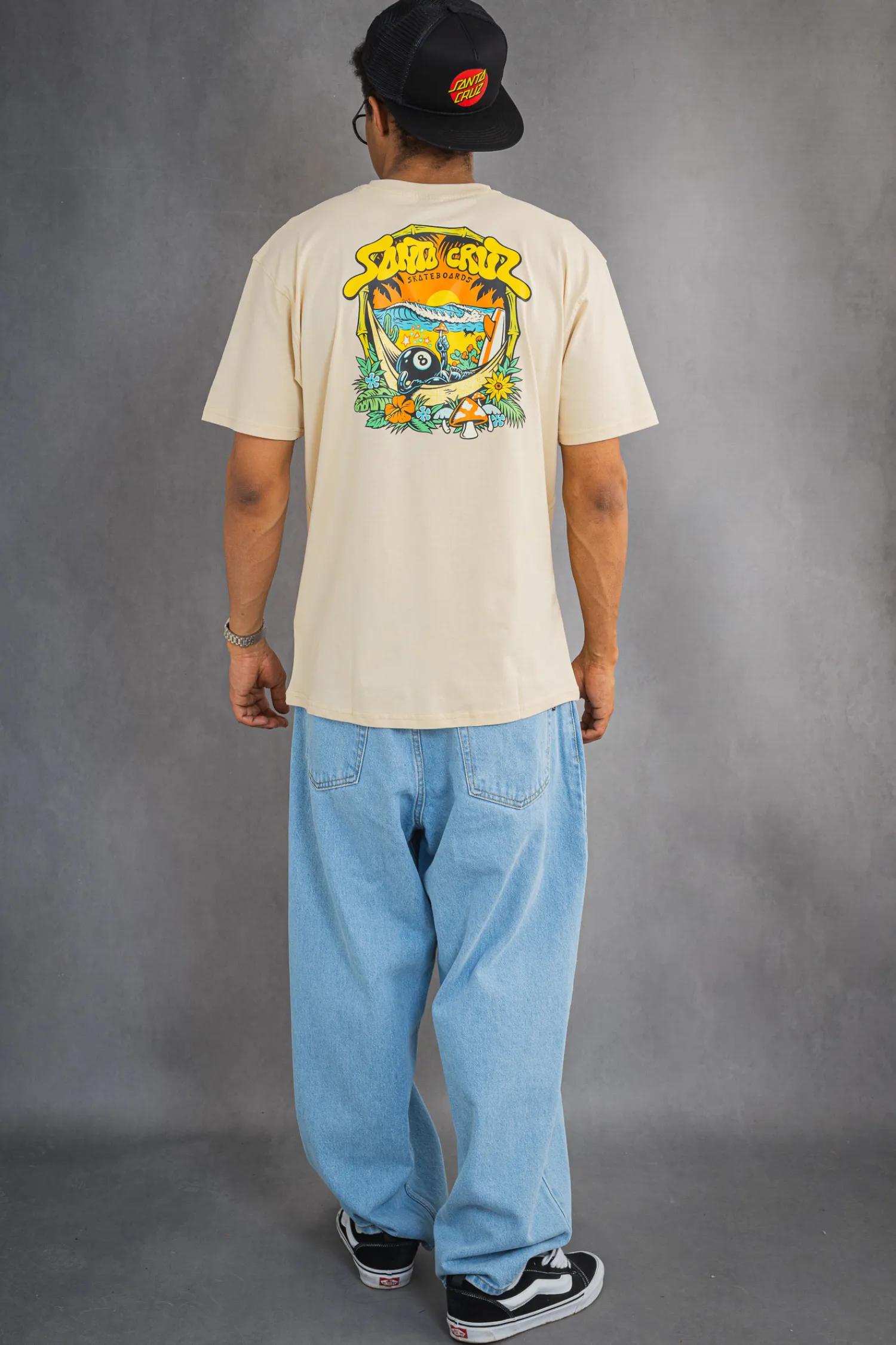 Santa Cruz Skateboards Koszulka Santa Cruz Winkowski 8Baller Trip- T-shirty
