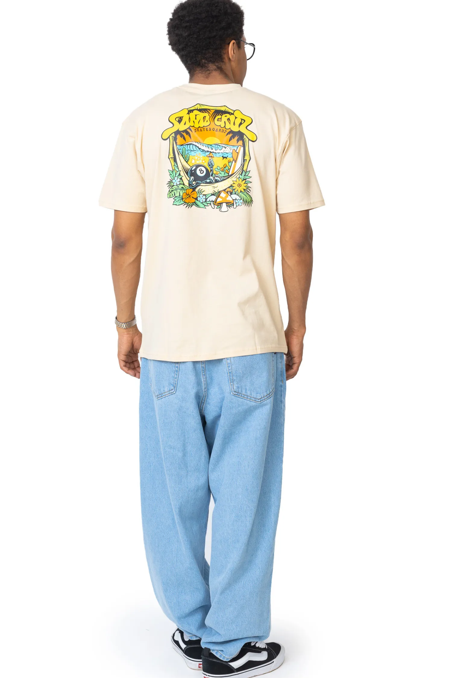Santa Cruz Skateboards Koszulka Santa Cruz Winkowski 8Baller Trip- T-shirty