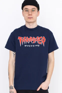 Thrasher Skateboard Mag. Koszulka Thrasher Jagged Logo- T-shirty