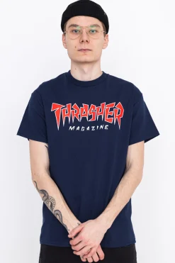 Thrasher Skateboard Mag. Koszulka Thrasher Jagged Logo- T-shirty