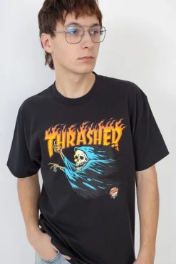 Thrasher Skateboard Mag. Koszulka Thrasher O'Brien Reaper Santa Cruz- Thrasher X Santa Cruz|T-shirty