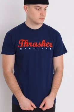 Thrasher Skateboard Mag. Koszulka Thrasher Script- T-shirty