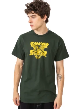 Thrasher Skateboard Mag. Koszulka Thrasher x Antihero Eaglegram- Thrasher Magazine X Antihero|T-shirty