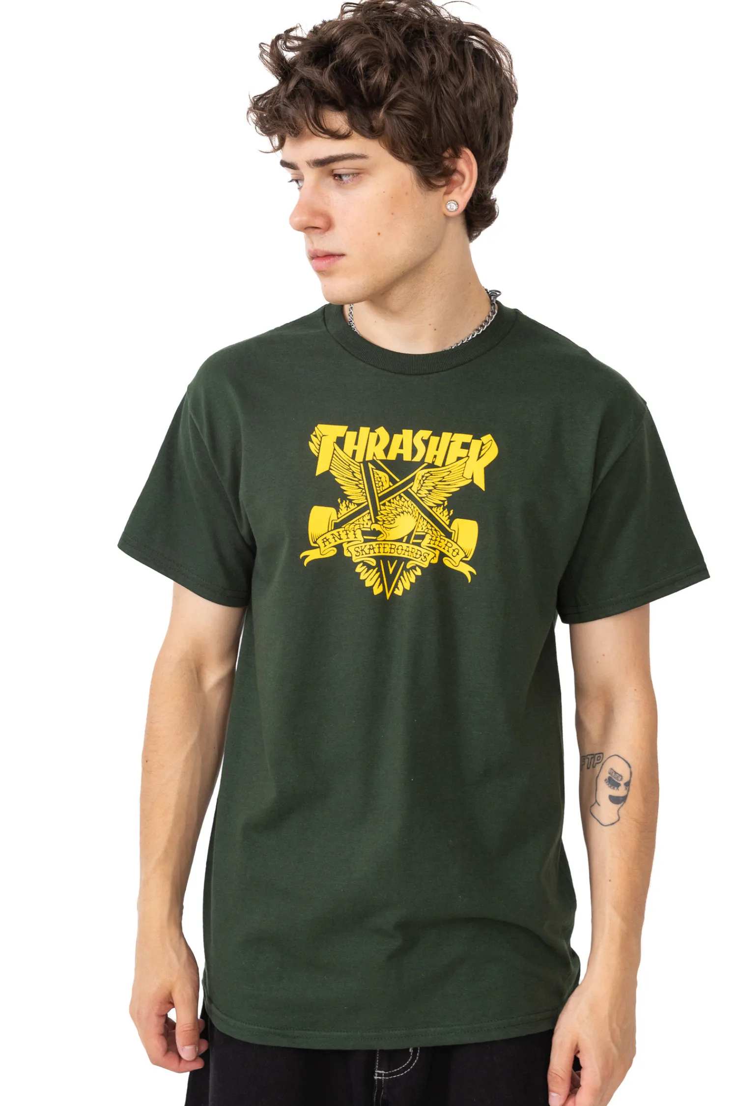Thrasher Skateboard Mag. Koszulka Thrasher x Antihero Eaglegram- Thrasher Magazine X Antihero|T-shirty