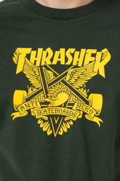 Thrasher Skateboard Mag. Koszulka Thrasher x Antihero Eaglegram- Thrasher Magazine X Antihero|T-shirty