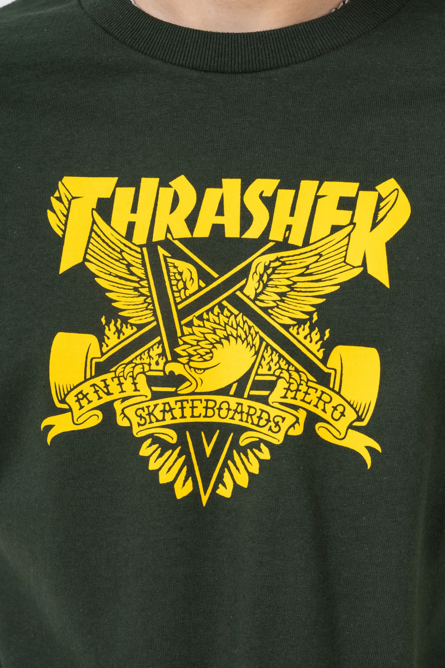 Thrasher Skateboard Mag. Koszulka Thrasher x Antihero Eaglegram- Thrasher Magazine X Antihero|T-shirty