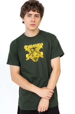 Thrasher Skateboard Mag. Koszulka Thrasher x Antihero Eaglegram- Thrasher Magazine X Antihero|T-shirty