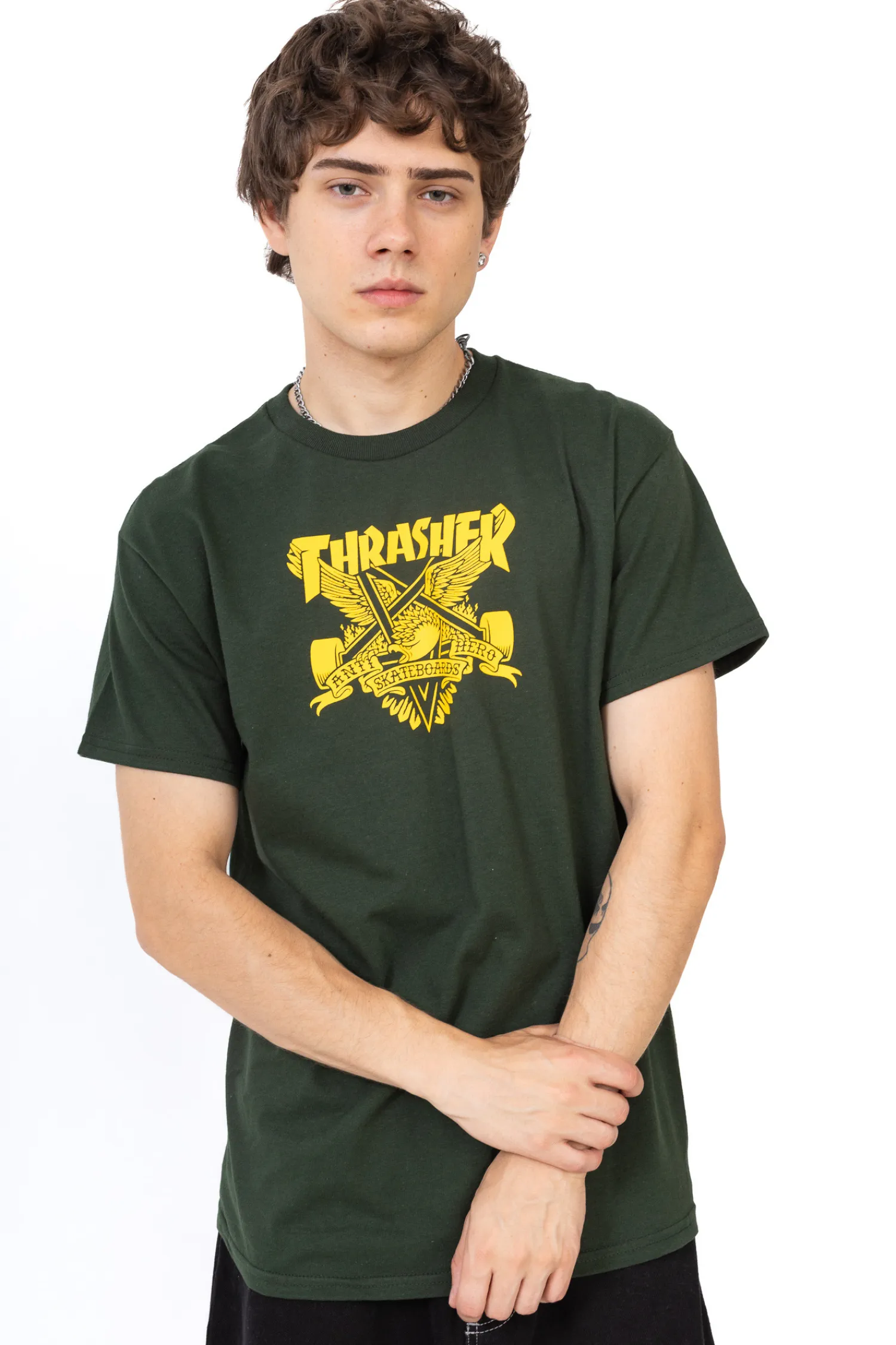 Thrasher Skateboard Mag. Koszulka Thrasher x Antihero Eaglegram- Thrasher Magazine X Antihero|T-shirty