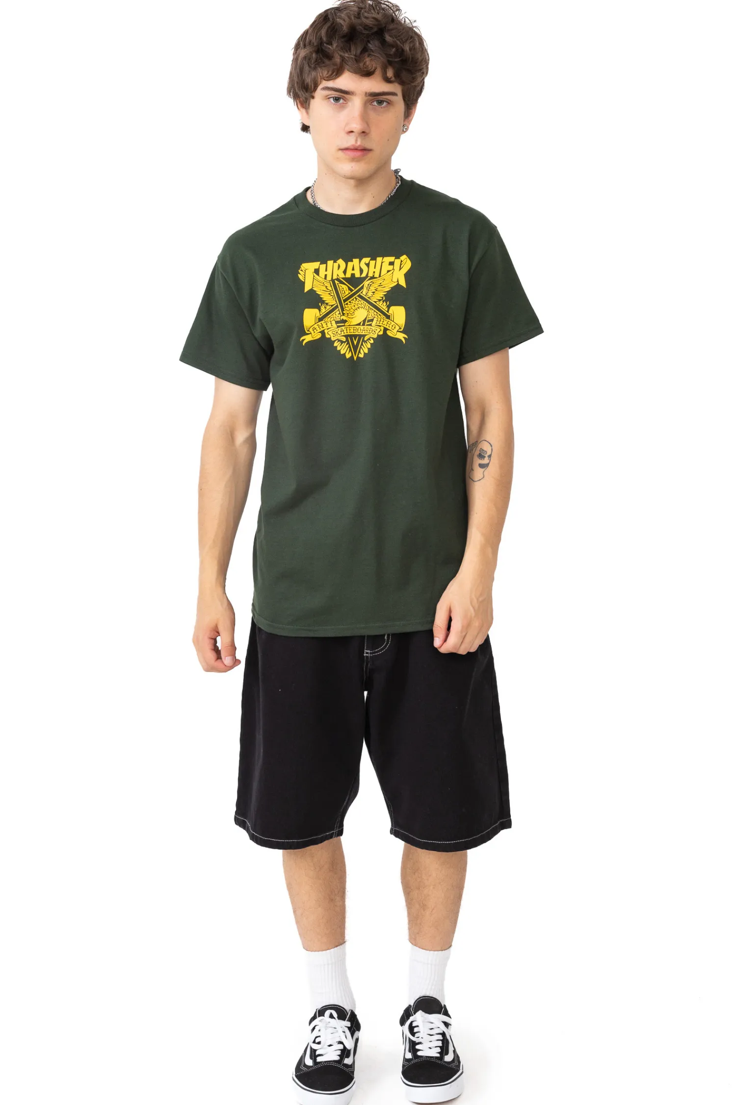 Thrasher Skateboard Mag. Koszulka Thrasher x Antihero Eaglegram- Thrasher Magazine X Antihero|T-shirty