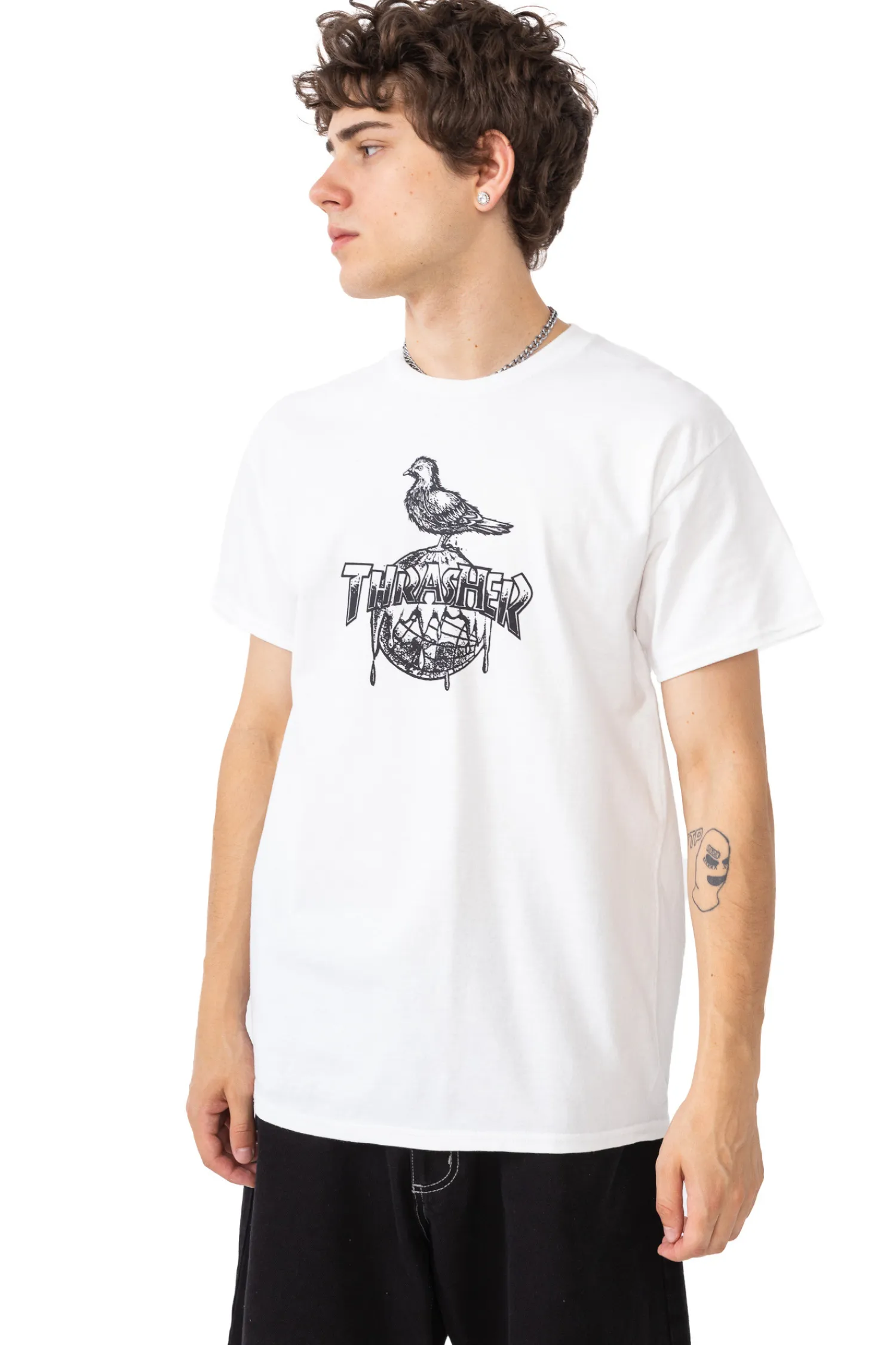 Thrasher Skateboard Mag. Koszulka Thrasher x Antihero Cover The Earth- Thrasher Magazine X Antihero|T-shirty
