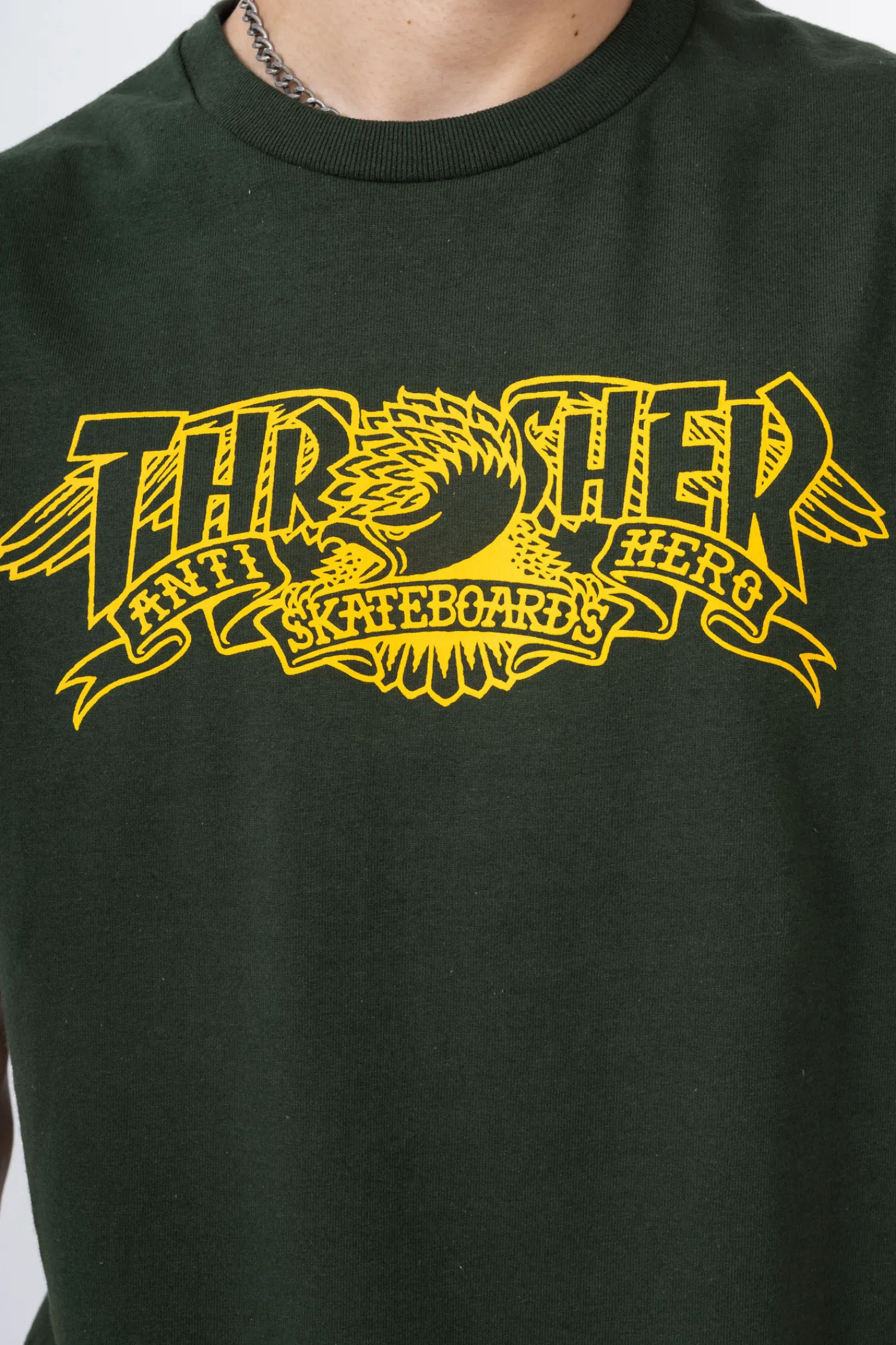 Thrasher Skateboard Mag. Koszulka Thrasher x Antihero Mag Banner- Thrasher Magazine X Antihero|T-shirty