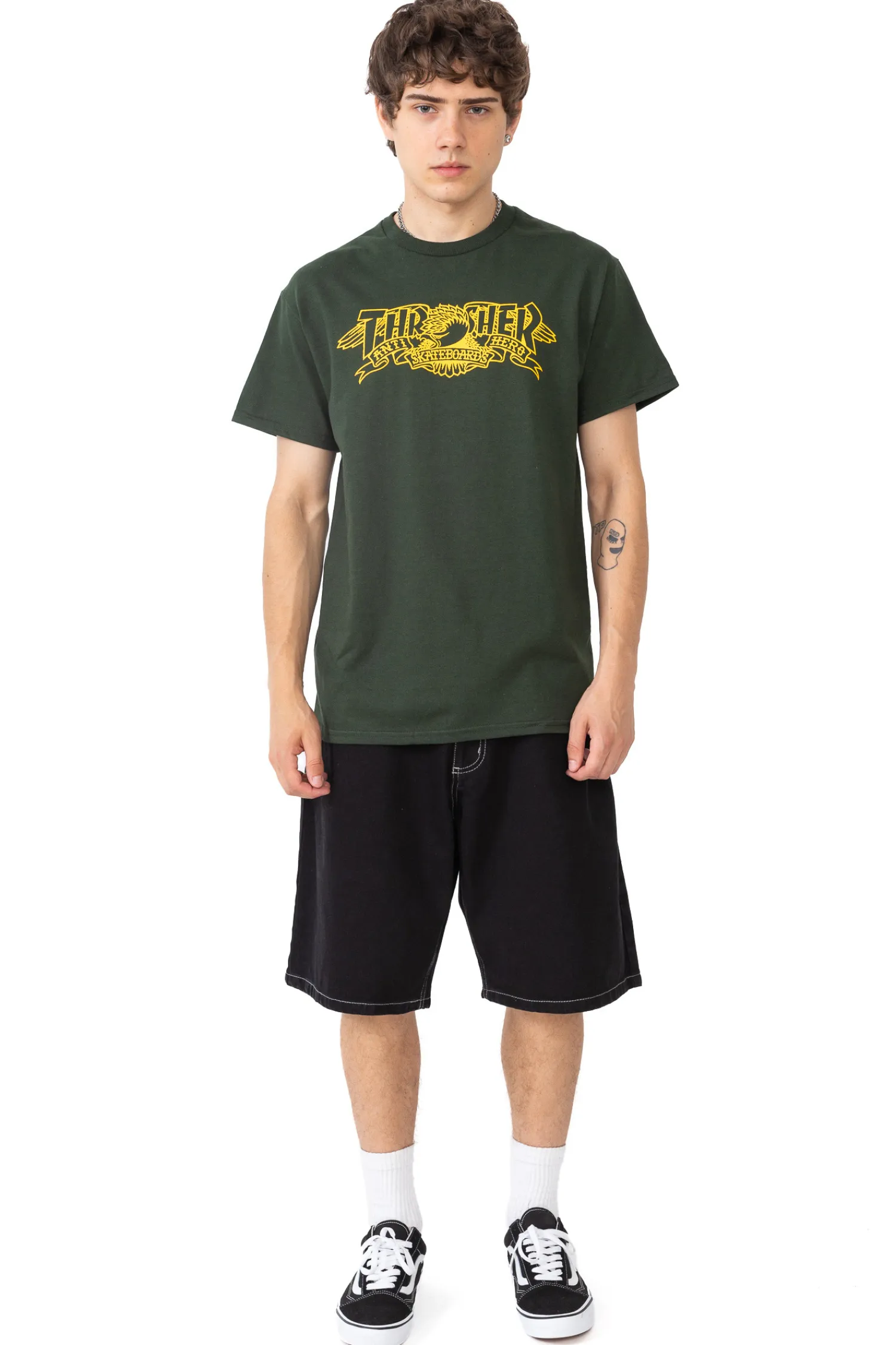 Thrasher Skateboard Mag. Koszulka Thrasher x Antihero Mag Banner- Thrasher Magazine X Antihero|T-shirty