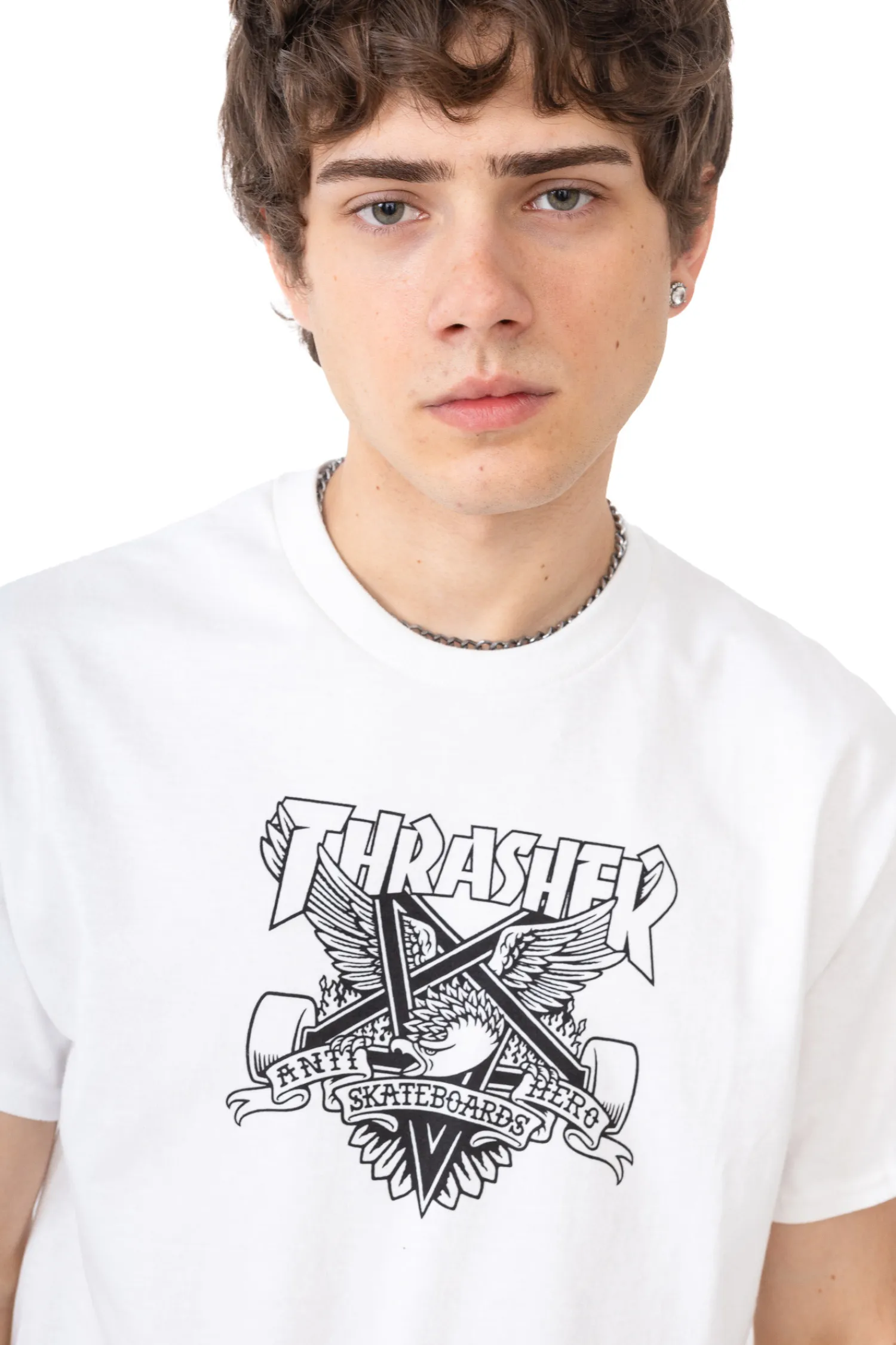 Thrasher Skateboard Mag. Koszulka Thrasher x Antihero Eaglegram- Thrasher Magazine X Antihero|T-shirty