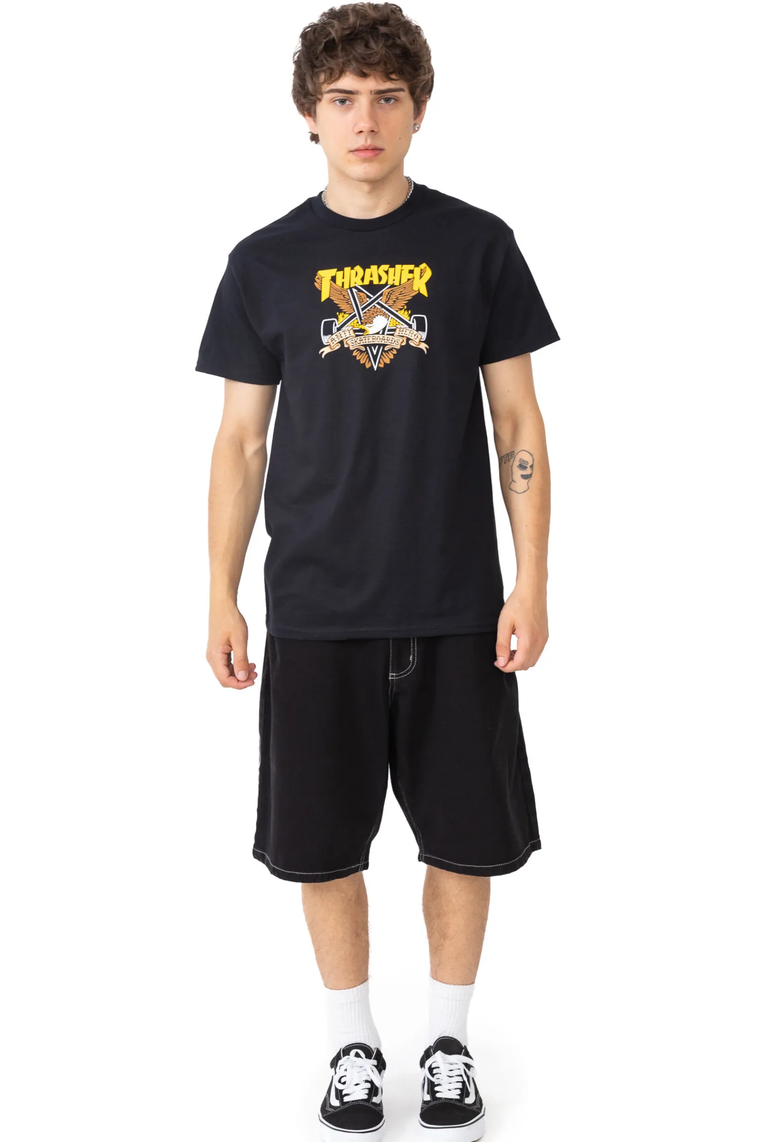 Thrasher Skateboard Mag. Koszulka Thrasher x Antihero Eaglegram- Thrasher Magazine X Antihero|T-shirty