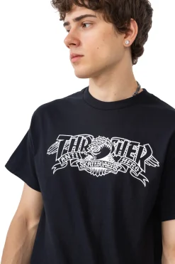 Thrasher Skateboard Mag. Koszulka Thrasher x Antihero Mag Banner- Thrasher Magazine X Antihero|T-shirty