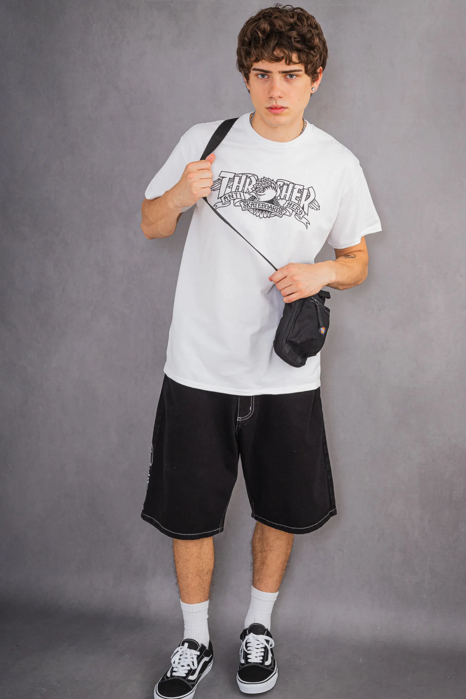 Thrasher Skateboard Mag. Koszulka Thrasher x Antihero Mag Banner- Thrasher Magazine X Antihero|T-shirty