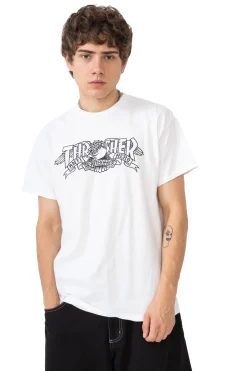 Thrasher Skateboard Mag. Koszulka Thrasher x Antihero Mag Banner- Thrasher Magazine X Antihero|T-shirty