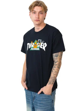 Thrasher Skateboard Mag. Koszulka Thrasher x Toy Machine Vortex- Thrasher X Toy Machine|T-shirty