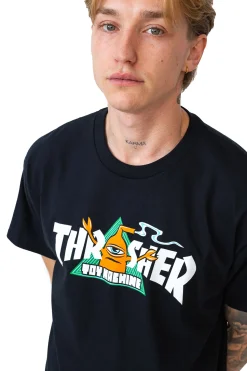 Thrasher Skateboard Mag. Koszulka Thrasher x Toy Machine Vortex- Thrasher X Toy Machine|T-shirty