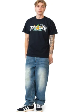 Thrasher Skateboard Mag. Koszulka Thrasher x Toy Machine Vortex- Thrasher X Toy Machine|T-shirty