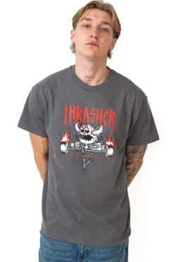 Thrasher Skateboard Mag. Koszulka Thrasher x Toy Machine Monster-Gram- Thrasher X Toy Machine|T-shirty