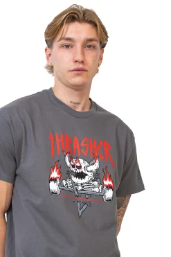 Thrasher Skateboard Mag. Koszulka Thrasher x Toy Machine Monster-Gram- Thrasher X Toy Machine|T-shirty