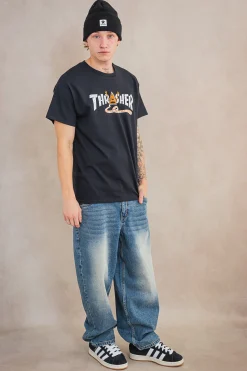 Thrasher Skateboard Mag. Koszulka Thrasher x Toy Machine Pyramid- Thrasher X Toy Machine|T-shirty