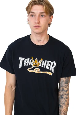 Thrasher Skateboard Mag. Koszulka Thrasher x Toy Machine Pyramid- Thrasher X Toy Machine|T-shirty