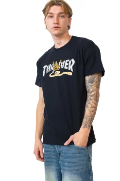 Thrasher Skateboard Mag. Koszulka Thrasher x Toy Machine Pyramid- Thrasher X Toy Machine|T-shirty