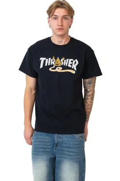 Thrasher Skateboard Mag. Koszulka Thrasher x Toy Machine Pyramid- Thrasher X Toy Machine|T-shirty
