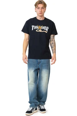Thrasher Skateboard Mag. Koszulka Thrasher x Toy Machine Pyramid- Thrasher X Toy Machine|T-shirty