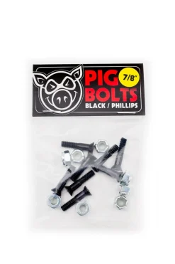 Pig Wheels Montażówki Pig Black Philips 7/8"- Montażówki Do Deskorolki